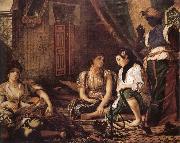 Eugene Delacroix Women of Aleigers oil painting artist